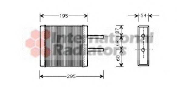 VAN WEZEL 83006047 Теплообменник, отопление салона