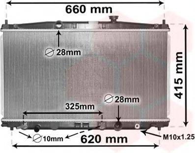 VAN WEZEL 25002288 Радиатор, охлаждение двигателя