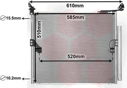 VAN WEZEL 53005677 Конденсатор, кондиционер
