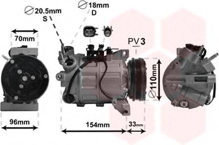 VAN WEZEL 5900K183 Компрессор, кондиционер