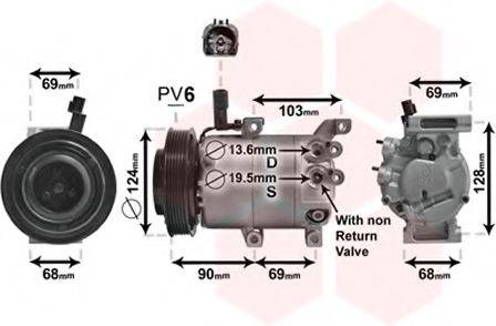 VAN WEZEL 8200K382 Компрессор, кондиционер