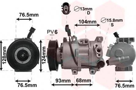 VAN WEZEL 8300K242 Компрессор, кондиционер