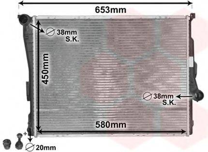 VAN WEZEL 06002278 Радиатор, охлаждение двигателя