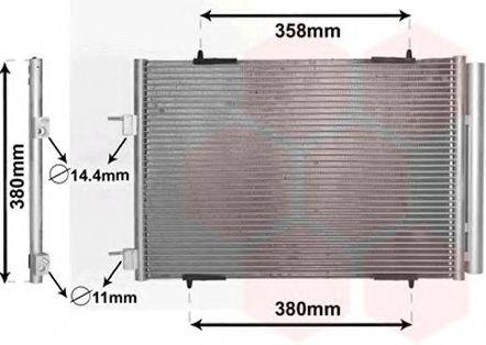 VAN WEZEL 09005272 Конденсатор, кондиционер