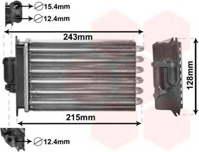 VAN WEZEL 30006649 Теплообменник, отопление салона