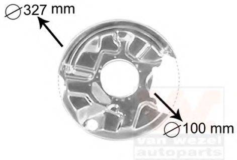 VAN WEZEL 3024373 Отражатель, диск тормозного механизма