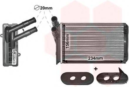 VAN WEZEL 58006060 Теплообменник, отопление салона