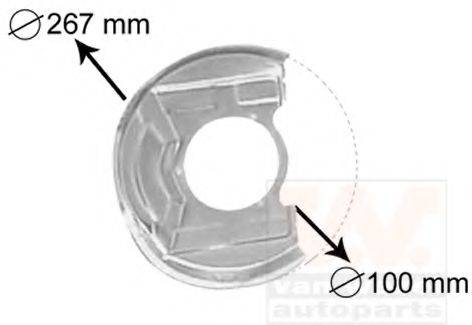 VAN WEZEL 3730371 Отражатель, диск тормозного механизма