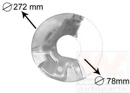 VAN WEZEL 5823371 Отражатель, диск тормозного механизма