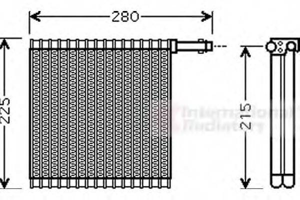 VAN WEZEL 0200V196 Испаритель, кондиционер