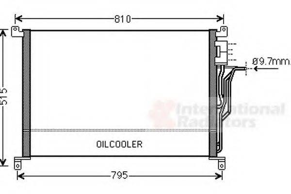 VAN WEZEL 03005301 Конденсатор, кондиционер