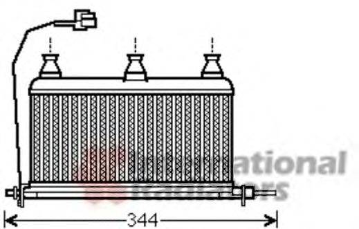 VAN WEZEL 06006352 Теплообменник, отопление салона