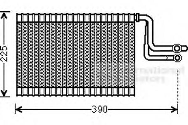 VAN WEZEL 0600V365 Испаритель, кондиционер