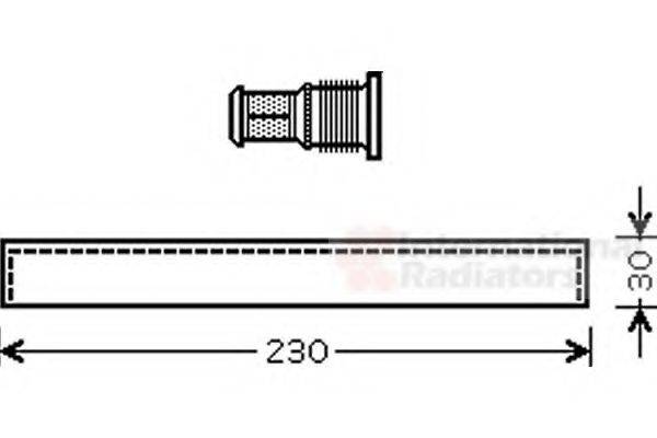 VAN WEZEL 1100D061 Осушитель, кондиционер