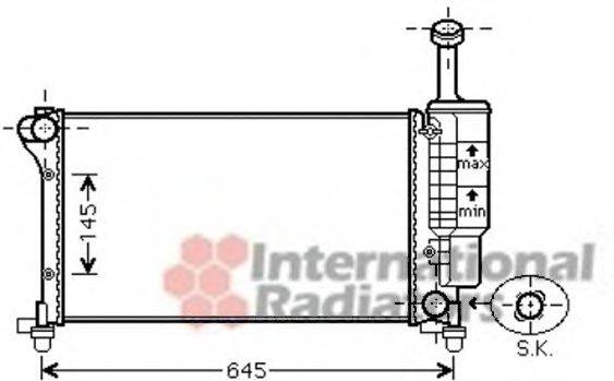 VAN WEZEL 17002335 Радиатор, охлаждение двигателя