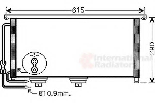 VAN WEZEL 29005007 Конденсатор, кондиционер