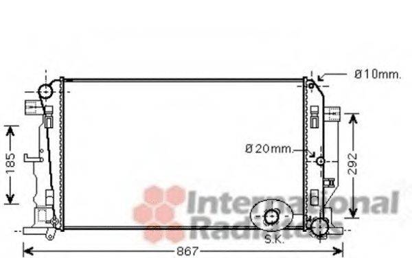 VAN WEZEL 30002446 Радиатор, охлаждение двигателя