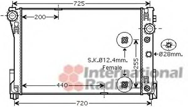 VAN WEZEL 30002452 Радиатор, охлаждение двигателя