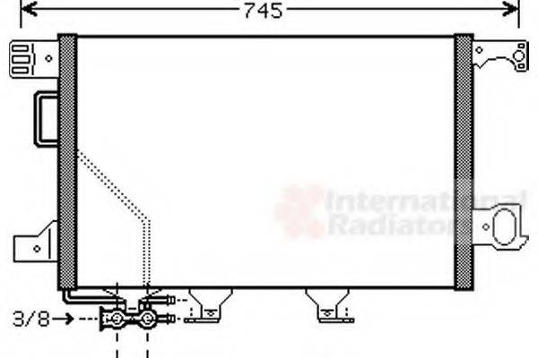 VAN WEZEL 30005435 Конденсатор, кондиционер