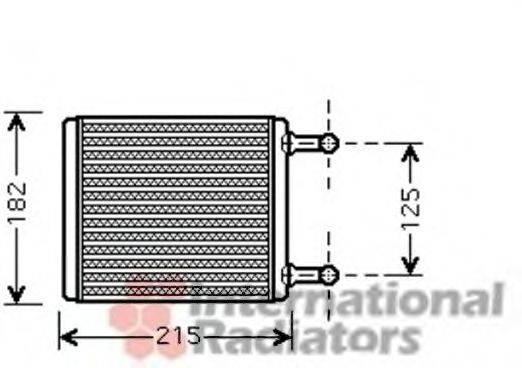 VAN WEZEL 30006442 Теплообменник, отопление салона