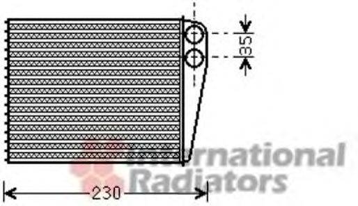 VAN WEZEL 30006465 Теплообменник, отопление салона