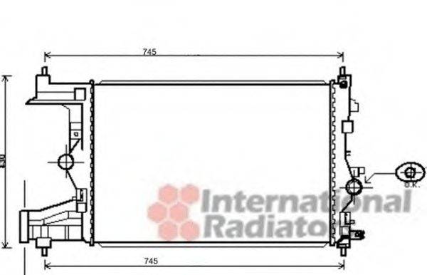 VAN WEZEL 37002484 Радиатор, охлаждение двигателя