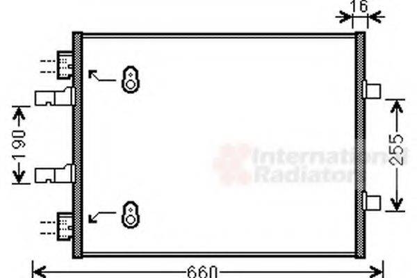 VAN WEZEL 37005480 Конденсатор, кондиционер