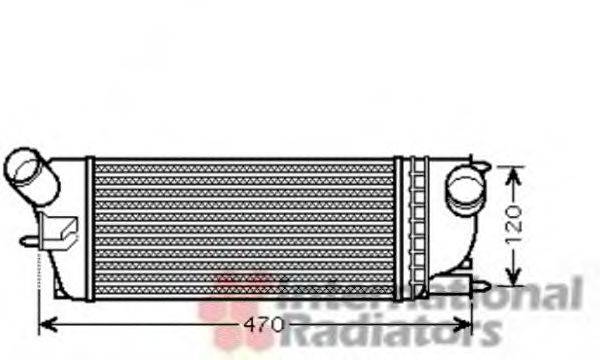 VAN WEZEL 40004336 Интеркулер