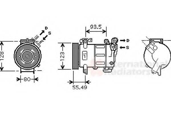 VAN WEZEL 4000K316 Компрессор, кондиционер