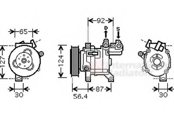 VAN WEZEL 4000K318 Компрессор, кондиционер