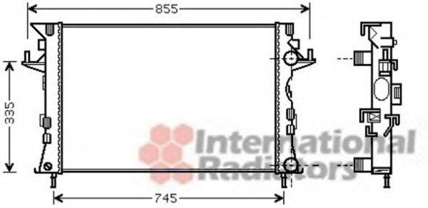 VAN WEZEL 43002438 Радиатор, охлаждение двигателя