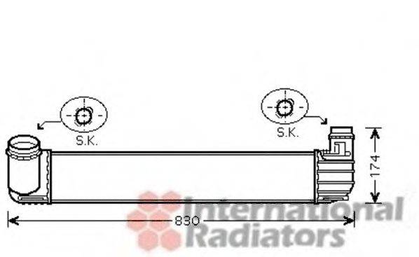 VAN WEZEL 43004411 Интеркулер
