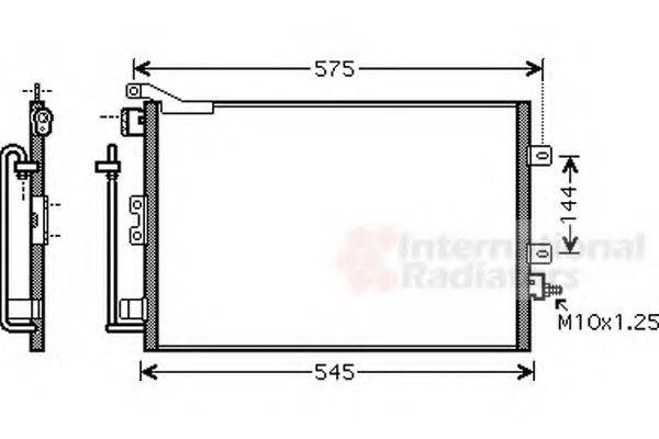 VAN WEZEL 43005417 Конденсатор, кондиционер