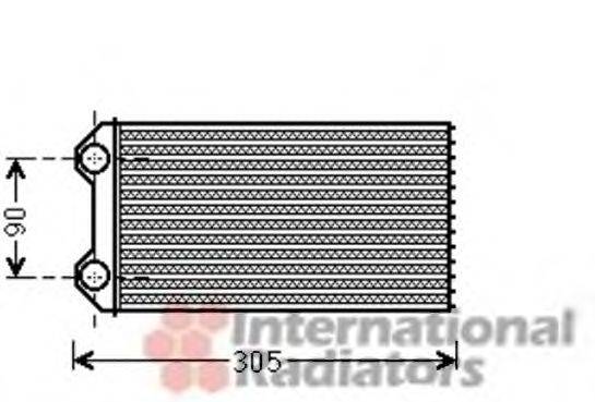 VAN WEZEL 43006439 Теплообменник, отопление салона