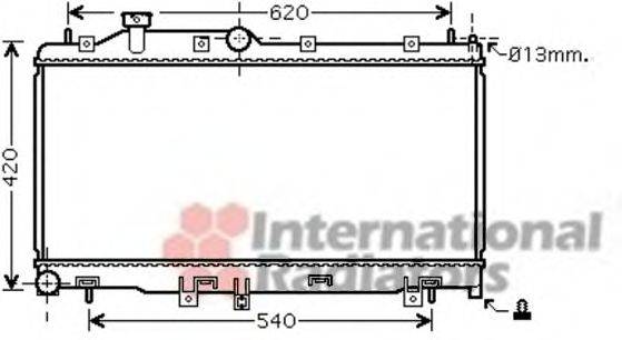 VAN WEZEL 51002067 Радиатор, охлаждение двигателя