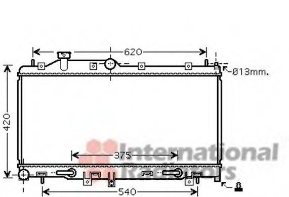 VAN WEZEL 51002068 Радиатор, охлаждение двигателя