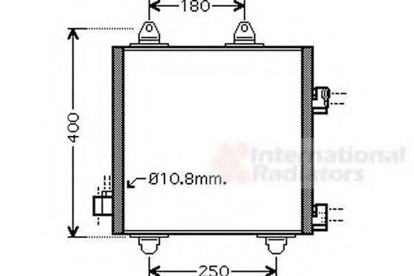 VAN WEZEL 53005414 Конденсатор, кондиционер