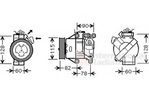 VAN WEZEL 5300K479 Компрессор, кондиционер