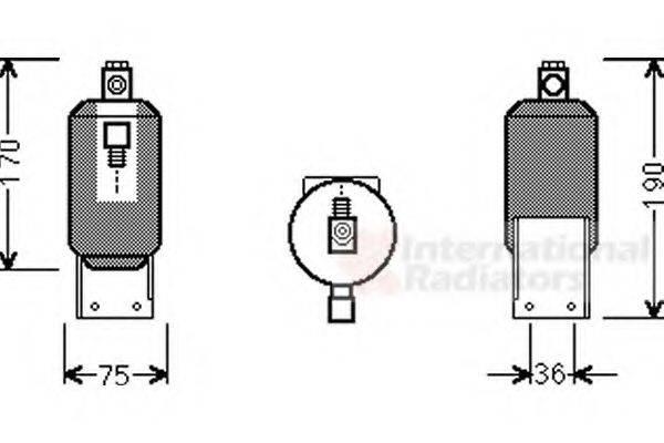 VAN WEZEL 5800D292 Осушитель, кондиционер