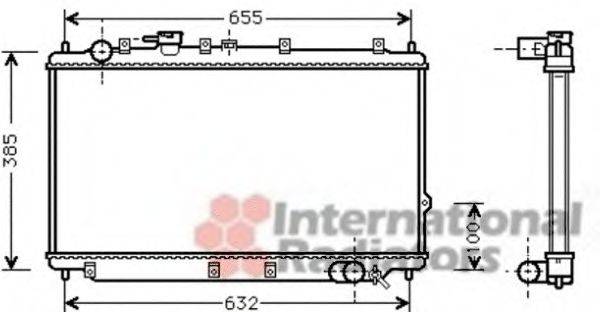 VAN WEZEL 83002114 Радиатор, охлаждение двигателя