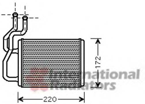 VAN WEZEL 83006118 Теплообменник, отопление салона