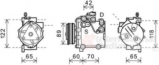 VAN WEZEL 5200K125 Компрессор, кондиционер