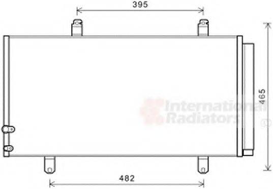 VAN WEZEL 53005696 Конденсатор, кондиционер