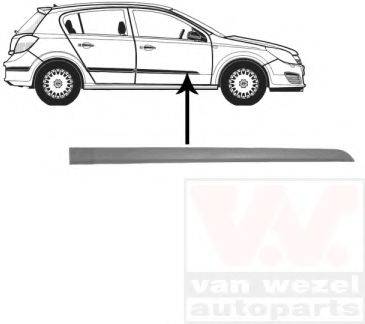 VAN WEZEL 3745424 Облицовка / защитная накладка, дверь