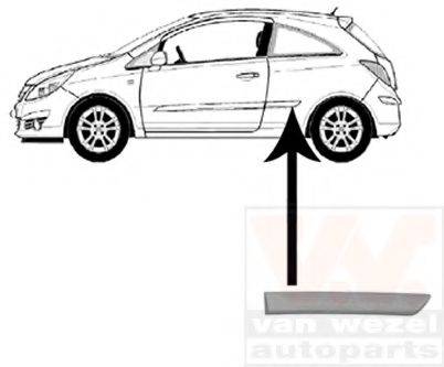 VAN WEZEL 3750409 Облицовка / защитная накладка, боковина