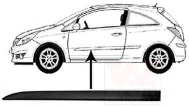 VAN WEZEL 3750427 Облицовка / защитная накладка, дверь