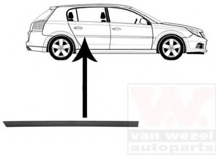 VAN WEZEL 3768426 Облицовка / защитная накладка, дверь