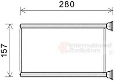 VAN WEZEL 21006069 Теплообменник, отопление салона