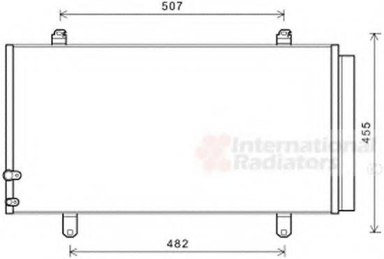 VAN WEZEL 53005698 Конденсатор, кондиционер