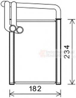 VAN WEZEL 83006259 Теплообменник, отопление салона